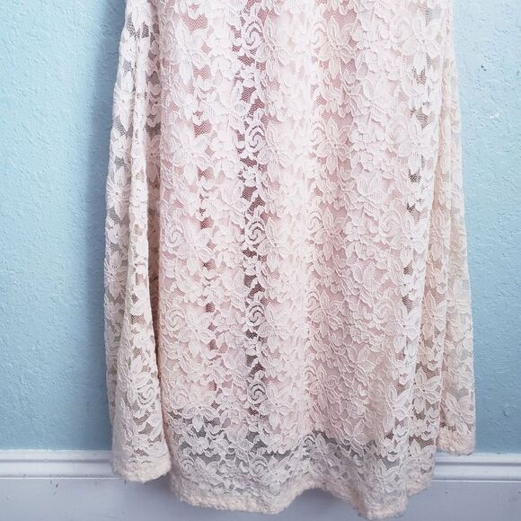 Lulu's Ephemeral Allure Baby Pink Lace Maxi Dress - Picture 4 of 13